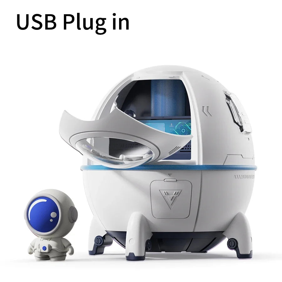 جهاز ترطيب هواء قابل لإعادة الشحن عبر منفذ USB بسعة 220 مل مع إضاءة 7 ألوان