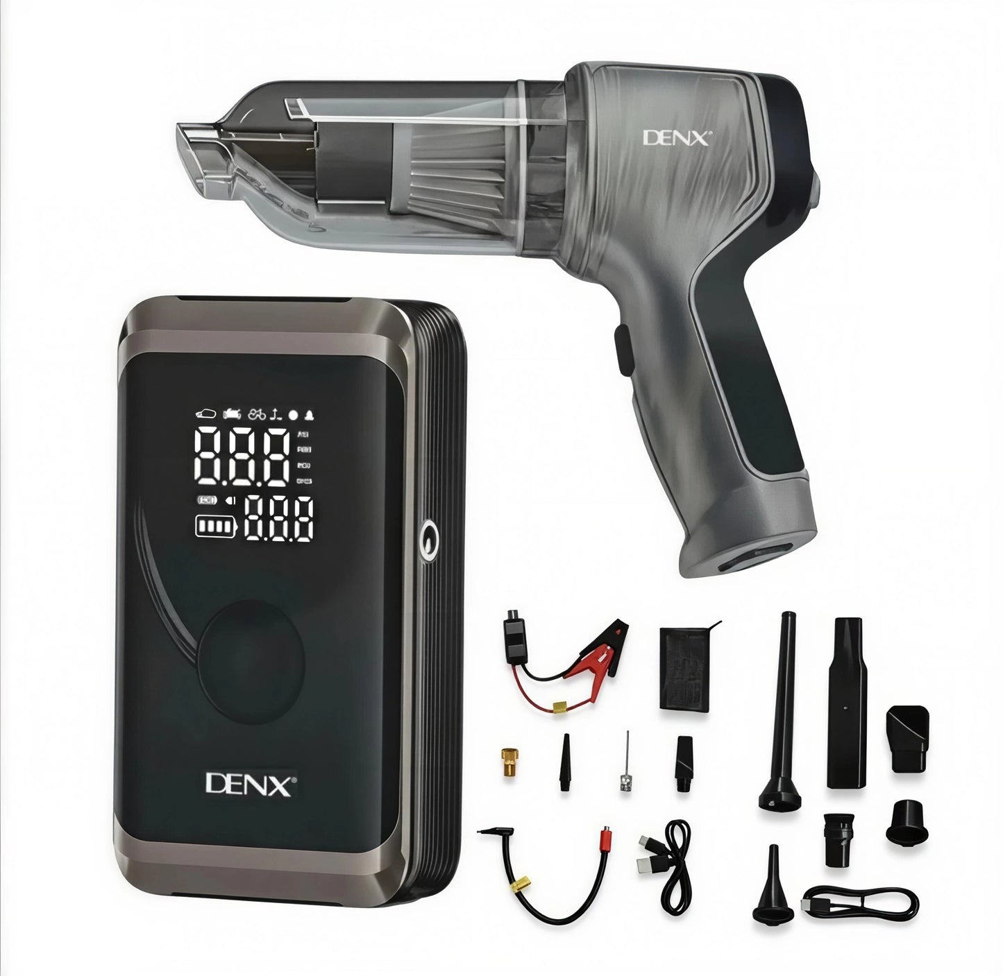 DX3335 4-in-1 Cordless Car Kit DENX (Vacuum Cleaner, Blower, Lamp and Charger)
4.5